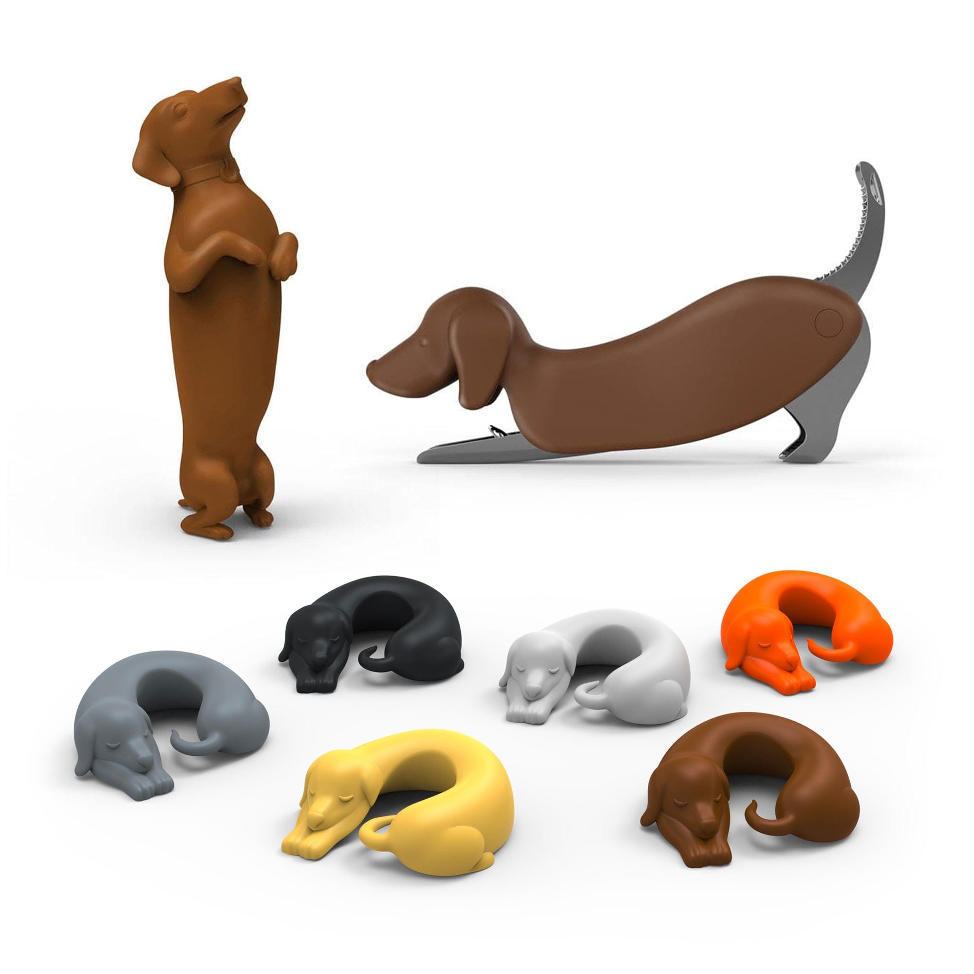 Brown Dachshund Dog Measuring Chart Magnet Set Kitchen Cooking and Baking  Guide