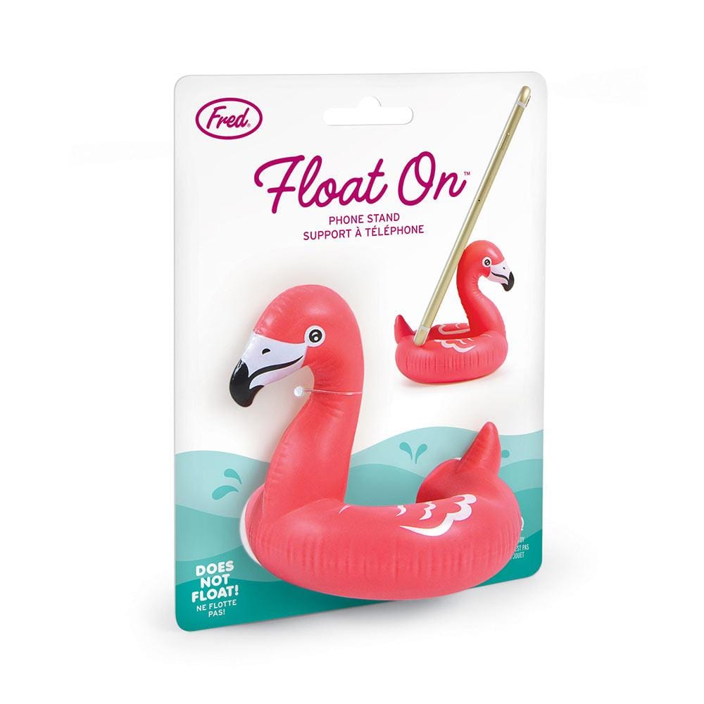 Pink Flamingo Eye Glasses Holder / Stand With Straw Hat 