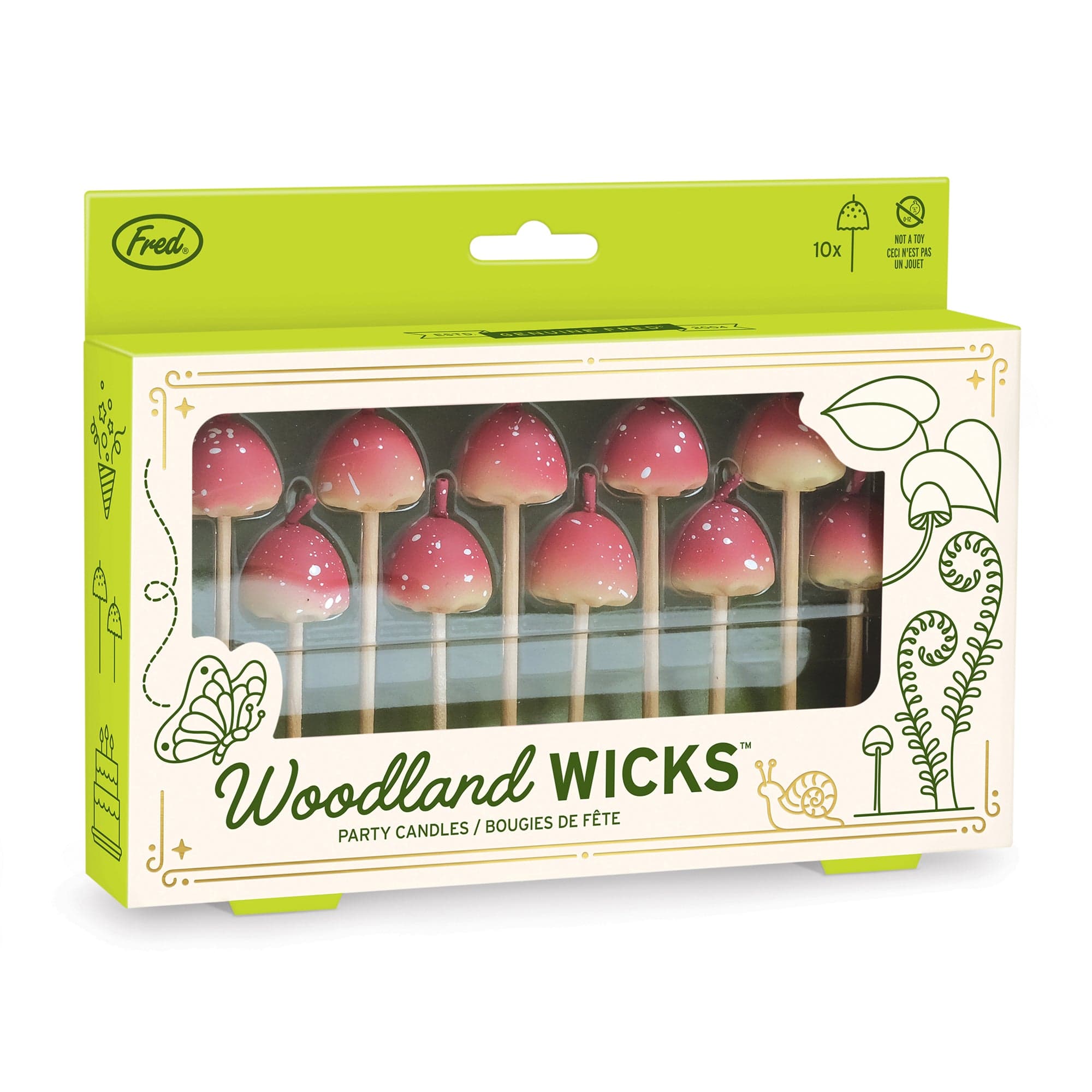 WOODLAND WICKS | Mushroom Party Candles – Genuine Fred