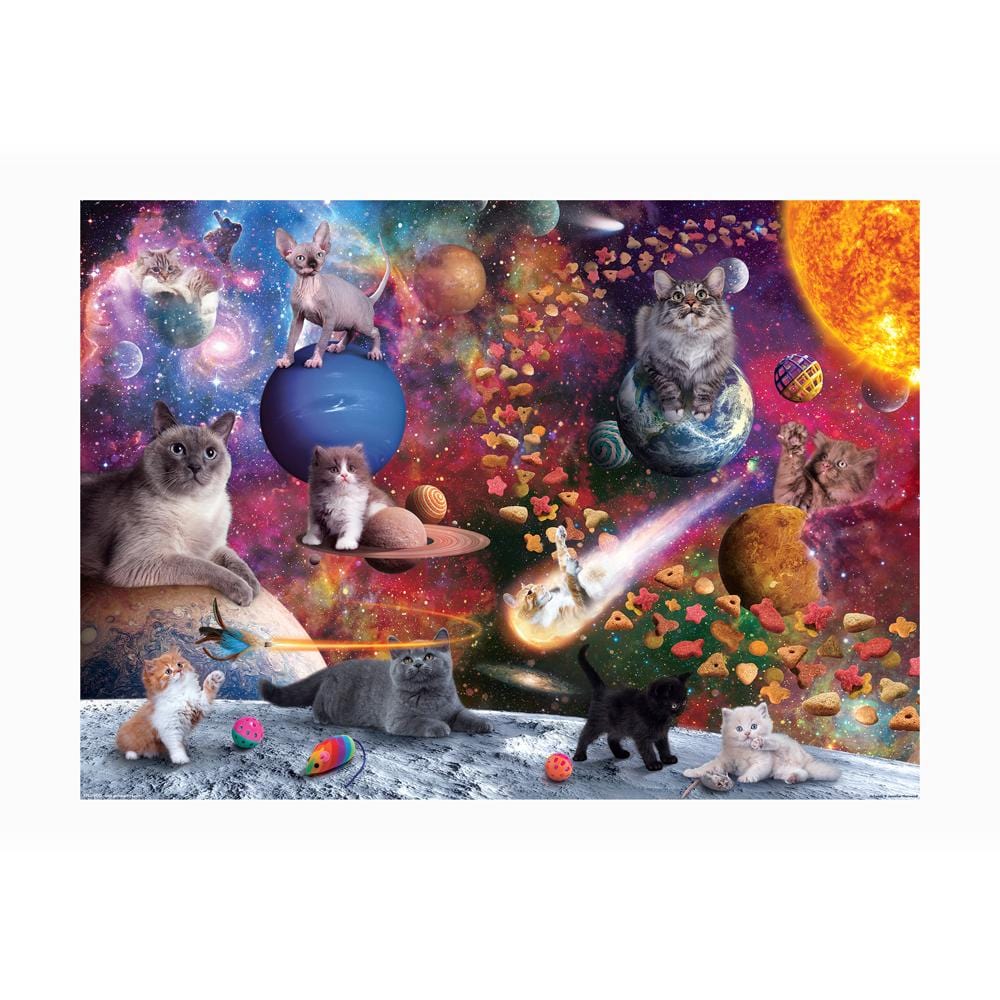 1000 Piece Puzzle Galaxy Cats