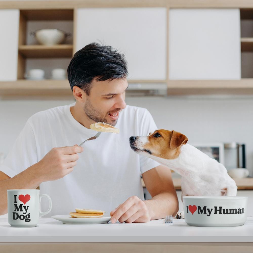 CERAMIC MUG + DOG BOWL SET