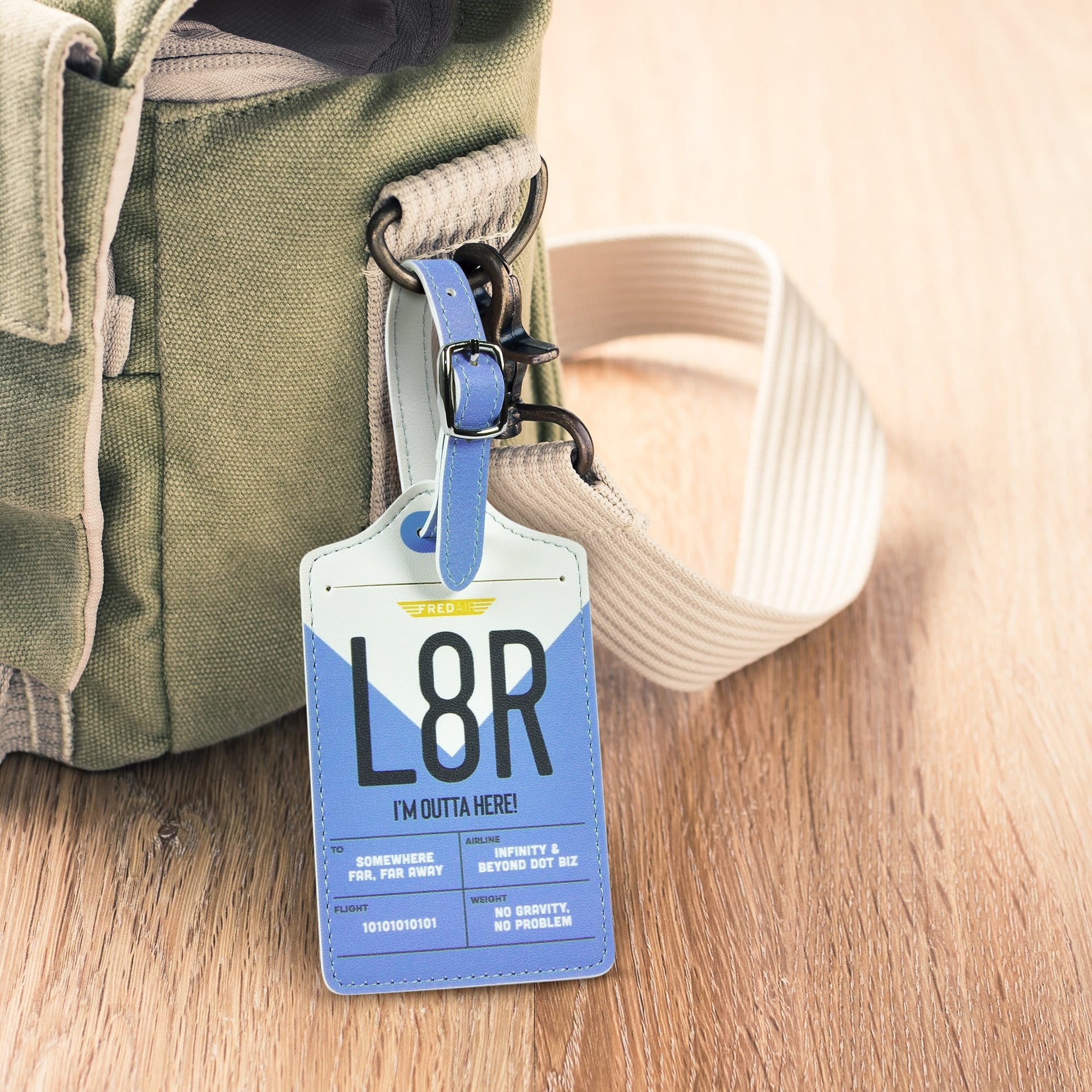 LUGGAGE TAG: L8R