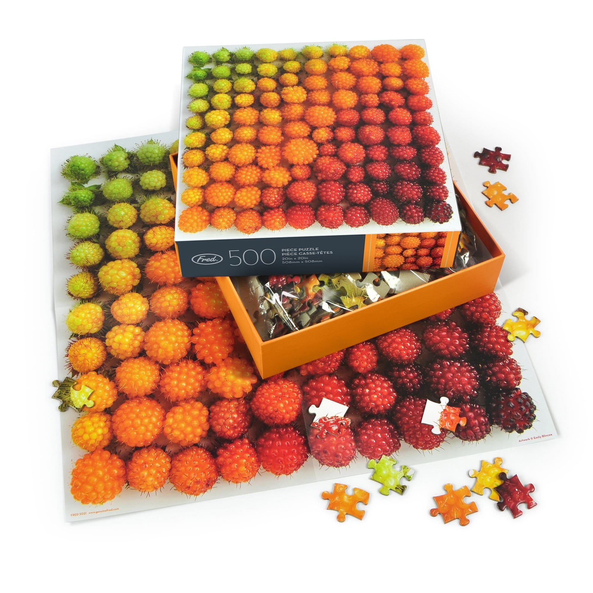 500 PIECE PUZZLE: SALMONBERRIES