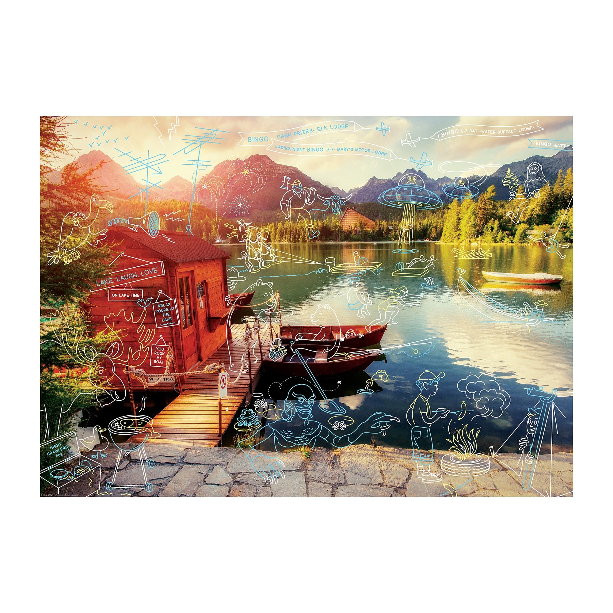 1000 PIECE PUZZLE: LIVING LA VIDA LAKE (AHHH)