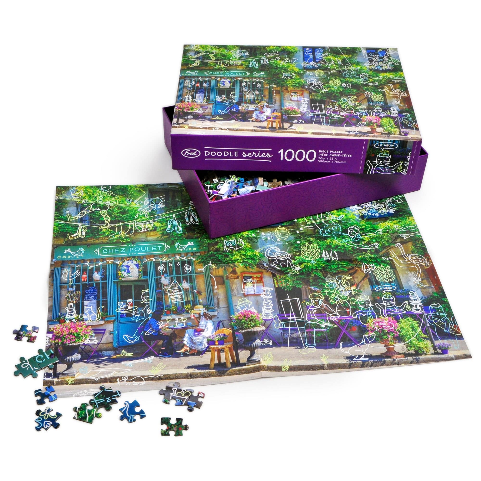 1000 PIECE PUZZLE: A BUSY DAY AT CHEZ POULET