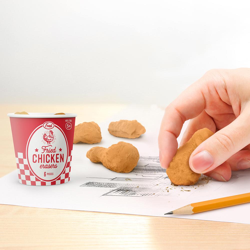 FRIED CHICKEN ERASERS