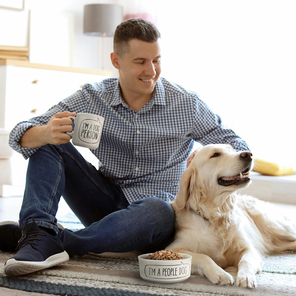 CERAMIC MUG + DOG BOWL SET