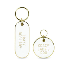 Dog Person Keychain & Pet Tag Set